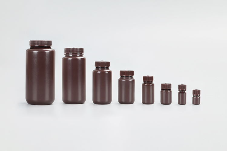 HDPE bruine reagensflessen